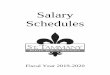 Salary Schedules - St. Tammany Parish Public Schoolsstpsb.org/SalarySchedules/SalarySchedule20192020.pdfSt. Tammany Parish School Board Salary Schedules 2019-2020 1 Teachers- 181 Days