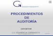PROCEDIMIENTOS DE AUDITORÍAclubvirtual.gvaweb.com/admin/curricula/material/Procedimientos de Auditoria.pdf · procedimientos de auditoria naturaleza de los procedimientos de auditoria