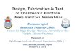 Design, Fabrication & Test of Thermionic Electron …Design, Fabrication & Test of Thermionic Electron Beam Emitter Assemblies Munawar Iqbal Associate Professor, PhD. Centre for High