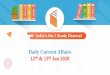 Daily Current Affairs 12 Jan 2020 - WiFiStudy.com...• Sultan Qaboos died at the age of 79 following a prolonged illness. • Qaboos had ruled Oman since 1970 and was the eighth sultan
