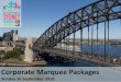 Corporate Marquee Packages - Blackmores Sydney Running ......The Blackmores Sydney Marathon, Blackmores Half Marathon and Blackmores Bridge Run (10km) finish on the forecourt of the