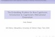 The Embedding Problem for Non-Cognitivism; Introduction to ... · PDF file The Embedding Problem for Non-Cognitivism; Introduction to Cognitivism; Motivational Externalism The Frege-Geach