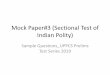 Mock Paper#3 (Sectional Test of Indian Polity) · Mock Paper#3 (Sectional Test of Indian Polity) Sample Questions_UPPCS Prelims Test Series 2019. File Edit View Window Help Open Target