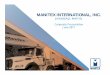 MNTX InvestorDeck June2017 - MANITEX International · 2018-06-27 · Safe Harbor Statement under the U.S. Private Securities Litigation Reform Act of 1995: This presentation contains