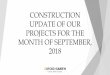 CONSTRUCTION UPDATE OF OUR PROJECTS FOR THE MONTH … · -13th floor slab deshuttering & cleaning work.-12th floor block work.-10th floor electrical wall conduting work.-9th floor