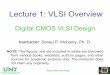 Lecture 1: VLSI Overview - Saraju Mohanty Lecture 1: VLSI Overview Digital CMOS VLSI DesignCMOS VLSI