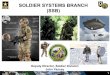 SOLDIER SYSTEMS BRANCH (SSB)...SSB Mission Statement Develop, Coordinate and Staff Individual Soldier Requirements to the Department of the Army and Joint Staff in order to provide