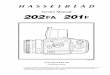 Service Manual - corect.net · 09/98 Introduction of the Hasselblad 202FA 13/99 Modified parts - 200 series cameras 01/00 New CD-ROM - Version 1.2 14/00 Discontinued parts - 200 series