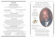HOME GOING SERVICE HONORARY PALLBEARERS … · HOME GOING SERVICE CELEBRATING THE LIFE OF BERNARD DELANO GRIFFIN, SR. REPAST AND FELLOWSHIP Eleven o’clock in the Morning Immediately