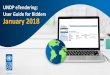 UNDP eTendering: User Guide for Bidders January 2018 · Quick References to the Guide The UNDP eTendering Guide for Bidders is a manual for individuals or companies who wish to participate
