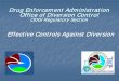Drug Enforcement Administration Office of Diversion ControlDrug Enforcement Administration, Office of Diversion Control Importers/Exporters 465 . Manufacturers 542 Narcotic Treatment