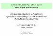 Implementation of RDA in Spanish-speaking Latin American ... · Satellite Meeting - IFLA 2016 RDA in the Wider World Implementation of RDA in Spanish-speaking Latin American Academic