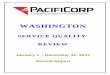 WASHINGTON · In UE-042131, the Washington Utilities and Transportation Commission (the Commission) approved the ... evaluate customer-specific reliability in Section 4 Customer Reliability