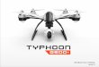 Q500+ User Manual V2 - turbopult.ru · Typhoon Q500+ is a superior modular, integrated aerial and ground imaging solution. The system arrives 100% factory-assembled and test ﬂown,
