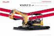 TRUE ZERO TAIL SWING MINI EXCAVATOR ViO23-6 · [ Gross ] 14.6kW〈 19.6hp〉 TRUE ZERO TAIL SWING MINI EXCAVATOR * The machine in the picture is equipped with optional parts. ViO23-6