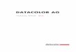 Datacolor aG · 2016-11-21 · vative hardware and software products, increasing market penetration, developing new markets, alliances and acqui-sitions. Its range comprises of products