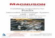 Installation Instructions for: Radix - Magnuson Superchargers...Installation Instructions for: Radix Intercooled Supercharger System 1999 - 2002 ... anti-freeze with de-ionized water