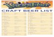 CRAFT BEER LISTmediaassets.wcpo.com/image/2014_Volksfest.pdfThe Lesser Path India White Ale 6.5% Ryesing Up Rye Peppercorn Saison 8.0% Cellar Dweller Copperhead Pale Ale 5.5% Hoppy