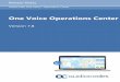 One Voice Operations Center - AudioCodes · Release Notes . AudioCodes One Voice™ Operations Center . One Voice Operations Center . Version 7.8 . Release Notes Contents Version