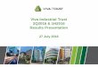 Viva Industrial Trust 2Q2016 & 1H2016 Results Presentation · This presentation may contain forward-looking statements that involve assumptions, risks and uncertainties. Actual future