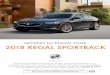 GETTING TO KNOW YOUR 2018 REGAL SPORTBACK · With the vehicle parked, push down the lever under the left side of the steering column to adjust the steering wheel. The steering wheel