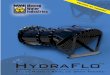 TM Bombas Accionadas Hidraulicamente · La HydraFloTM es una bomba sumergible patentada que utiliza la fuerza hidráulica para accionar el impulsor a través de mangueras flexibles