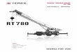 Terex Rough Terrain Crane RT780 Data Sheet ... 11 LOAD CHART - MAIN OOM RT 780 With Jib, 33 ft offset Notes to lifting capacity Lifting capacities do not exceed 85% of tipping load