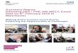 Summary Report following HEE / PHE NW MECC Event · 2018-03-27 · Summary Report 6 Recommendations Post event consultation with the planning group outlined a number of key recommendations