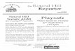 THE ROUND HILL REPORTER September 2015 Round Hill Reporter · THE ROUND HILL REPORTER September 2015 Printed for the Round Hill Society by The Round Hill Reporter Issue 61 September