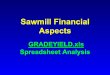 Sawmill Financial Aspects - Fort Lewis Collegeocs.fortlewis.edu/swcommunityforestry/workshops/Sawmill...Sawmill Financial Aspects GRADEYIELD.xls Spreadsheet Analysis Small-Log Sawmill