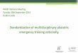 Standardisation of multidisciplinary obstetric emergency ... Standardisation of multidisciplinary obstetric