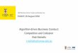 UNSW Business School: Taxation and Business Law EANCP, 29 ... Nicholls - EANCP... · UNSW Business School: Taxation and Business Law. EANCP, 29 August 2018. Algorithm-driven Business