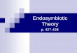 Notes - Endosymbiotic Theorymrpbiology.weebly.com/uploads/2/7/5/6/2756971/cell... · 2019-11-18 · The Endosymbiotic Theory Review: What is a theory? What is the difference between