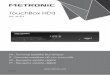 TouchBox HD3 - MetronicMET635 Ref : 441374 TouchBox HD3 FR - Terminal Satellite Numérique IT - Decoder satellitare HD con porta USB ES - Receptor satélite digital PT - Receptor satélite