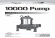 10000 Pump - Hedberg Landscape & Masonry Supplies · 10000 Pump WArNING! electrical Connections Pumps must be used in a circuit protected by a ground fault interrupter. All model