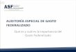 AUDITORÍA ESPECIAL DE GASTO FEDERALIZADO · gasto federalizado en 2017 el 35.5 por ciento del gasto neto total de la federaciÓn correspondiÓ al gasto federalizado, por lo que los
