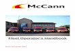 Fleet Operator’s Handbook - McCann Ltd · Fleet Operator’s Handbook Fleet Management System Page 2 of 6 FMS/FOH/001 4th December 2017 Issue Dec 2017 Ben Feltham . Revision Tracker