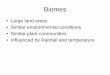Biomes - Western Oregon Universityguralnl/370Biomes.pdfEffect of Altitude on biomes Kamloops, British Columbia. Rainfall & Temperature. Location of Biomes. Terrestrial Biomes. 