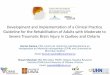 Development and Implementation of a Clinical Practice ...braininjurycanada.ca/wp-content/uploads/CONF2014...Development and Implementation of a Clinical Practice Guideline for the