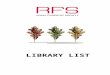 The Royal Forestry Society of England,€¦  · Web viewlibrary list. revised october 2015 the royal forestry society library. index of sections. a1 - agriculture m1 - machines