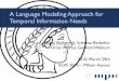 A Language Modeling Approach for Temporal Information Needskberberi/data/ecir2010/ecir2010-talk.pdf · A Language Modeling Approach for Temporal Information Needs (Klaus Berberich)