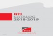 NTI CATALOG 2018-2019 · The objective of the different programs of study at NTI, is to prepare students for entry-level job opportunities ... EPA Certification Seminar & Exam 8 hours
