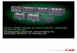 ELR: ABB range of front panel residual current relays ...Leakage+Relay+Brochure.pdfProtection is achieved in combination with the MCBs and MCCBs. Compliance with protection standard