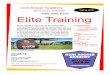 NEXT LEVEL TRAINING Platte Valley Soccer Elite Training · PDF file We are excited to announce our 2014 Spring Elite encompass a variety of drills that will help maximize field players