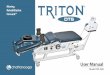 User Manual Template - ScripHessco.com · the perfect complement to the Triton DTS traction unit. The Triton DTS TRT-600 Spine Therapy Table features the following: an electric foot