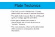 Plate Tectonics - mskeenerscience.weebly.com · Plate Tectonics •The Earth’s crust is divided into 12 major plates which are moved in various directions. •This plate motion