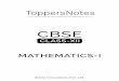 276740-874815-2 …...4 5 6 ToppersNotes CBSE CLASS-XII MATHEMATICS-I Sierra Innovations Pvt. Ltd. Contents Relations and Functions Inverse Trigonometric Functions Matrices Determinants