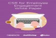 CSR for Employee Engagement White Paper - Benefacto · 2016-10-10 · CSR for Employee Engagement Mini Series 6 Shared values There are many contributing factors to what makes work
