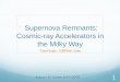 Supernova Remnants: Cosmic-ray Accelerators in the Milky Wayyef.ankara.edu.tr/yefgunleri2015/sunumlar/3gun/ayef2015_tergin.pdf · E = 200 MeV/nucleon ... (thick solid line) of Cas
