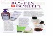 00 great SHAPE OF BEAUTY AWARDS BeST IN Beauty AWARDS 2010 More than 3,000 readers, SHAPE editors, and beauty experts named these good-for-you skin, makeup, and hair products the top